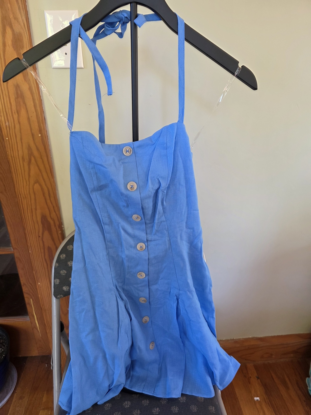 wild fable Blue Button-Front Sundress